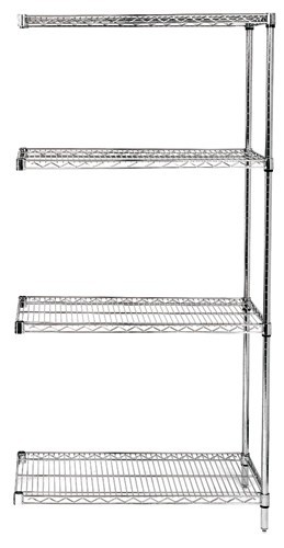 Wire Shelving Add-on Kit 14" x 36" x 86"
