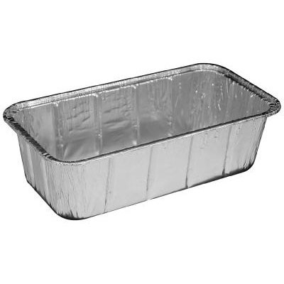 Aluminum Baking Pan, #2 Loaf, 8 x 3 7/8 x 2 19/32, 200/Carton