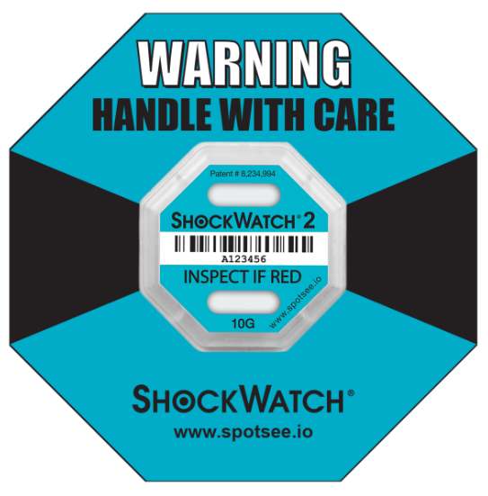 Shock Watch 2: Serialized Rating Teal 10G 100/BX