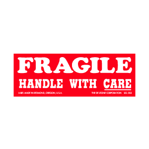 Fragile Please Handle With Care 5 x 3 Shipping Labels - SCL536
