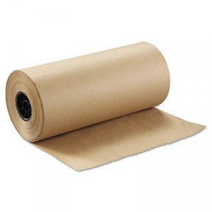 24 40 lbs 900' Brown Kraft Paper Roll Shipping Wrapping
