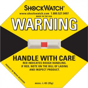 Shock Watch 25G Rating Yellow Blank No Logo 50/bx