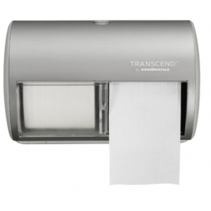 Toilet Tissue Dispenser Transcend Small Core Faux Stainless 2/CS
